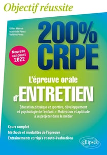 L'épreuve orale d'entretien : éducation physique et sportive, développement et psychologie de l'enfant