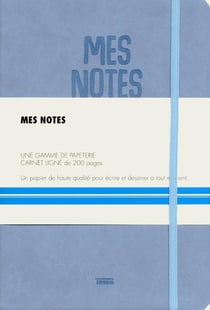 Carnet simili cuir bleu