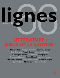REVUE LIGNES n.66 : littérature : quelle est la question ?