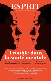 Esprit n.516 : Trouble de la santé mentale