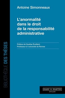 L'anormalité dans le droit de la responsabilité administrative