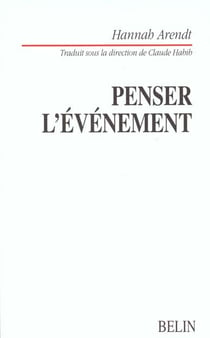 Penser l'evenement