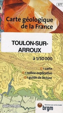 Carte géologique de la France Toulon-sur-Arroux - 577