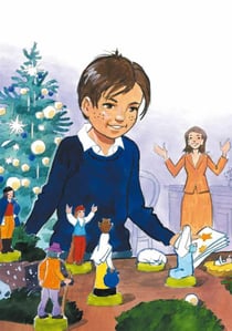 Lot de 12 cartes postales de noel