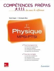 COMPETENCES PREPAS : physique - MPSI-PTSI 1re année