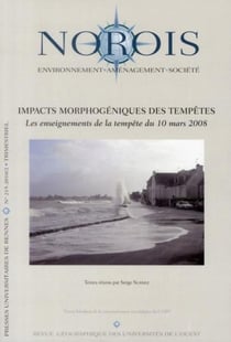 Revue NOROIS : impacts morphogéniques des tempêtes - les enseignements de la tempête du 10 mars 1998