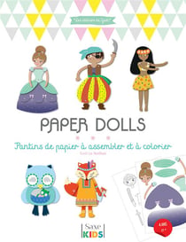Paper dolls - pantins de papier à assembler et à colorier