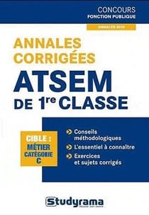 Annales corrigées ATSEM de 1ère classe - catégorie C