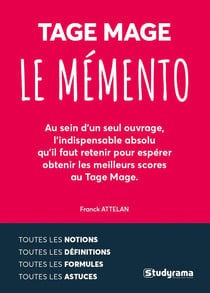 Le mémento Tage Mage - toutes les notions, définitions, formules et astuces