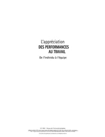L'appréciation des performances au travail - de l'individu à l'équipe