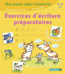 Mon premier cahier d'exercices : exercices d'écriture préparatoires