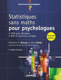 Statistiques sans maths pour psychologues - SPSS pour Windows, QCM et exercices corrigés (2e édition)