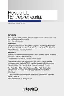 Revue de l'entrepreneuriat 2017/2