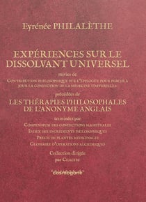 Expériences sur le dissolvant universel : Les thérapies philosophales de l'Anonyme anglais