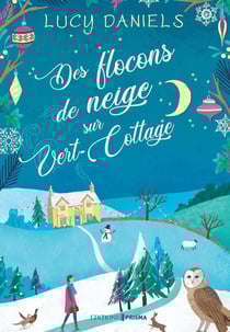 Des flocons de neige sur vert-cottage