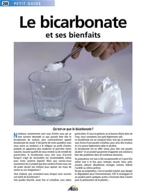 Le bicarbonate de soude et ses bienfaits