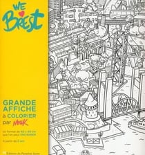 We love brest : affiche de brest à colorier