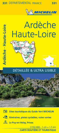 Cartes départementales n.331 : Ardèche, Haute-Loire