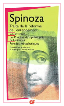 Traite de la reforme de l'entendement - court traite - les principes de la philosophie de descartes