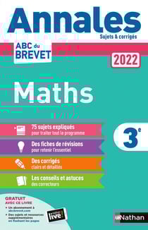 Annales ABC du brevet - sujets & corrigés : mathématiques : 3e (édition 2022)