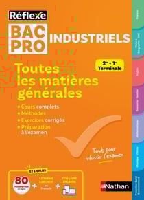 Réflexe Bac pro : Industriels - Toutes les matières générales - 2de, 1re, Terminale (édition 2025)