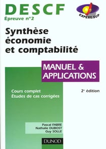 Synthese economie et comptabilite descf 2 - manuel et applications