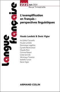 Langue française n.222 : L'exemplification en français : perspectives linguistiques