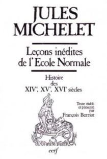 Leçons inédites de l'École Normale