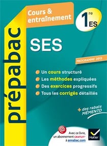 Prépabac cours & entraînement - sciences économiques et sociales - 1ère es