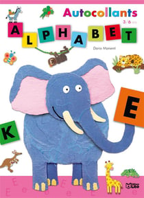 Autocollants alphabet - éléphant