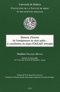 Éléments d'histoire de l'enseignement du droit public