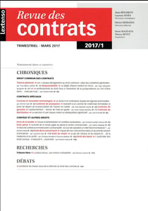 Revue des contrats