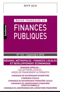 Revue française de finances publiques n.143 : régions, métropoles : finances locales et développement économique