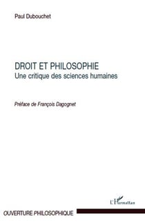 Droit et philosophie - une critique des sciences humaines