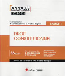 Droit constitutionnel : L1 (édition 2021/2022)