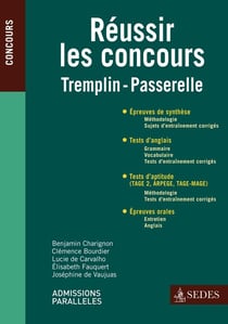 Réussir les concours tremplin/passerelle