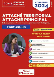 Concours attaché territorial attaché principal : catégorie A tout-en-un fil d'actu offert - concours externe, interne, 3e voie et examen professionnel 2024-2025