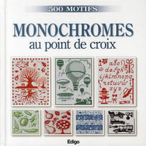 Monochromes au point de croix
