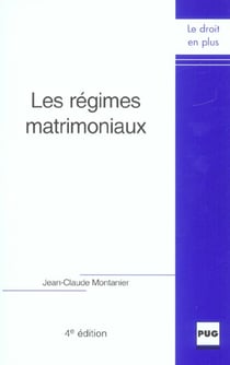 Regimes matrimoniaux 4eme code renvoi s346514 (4e edition)