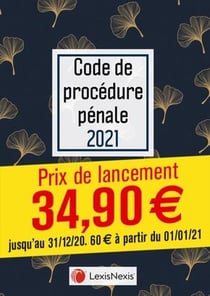 Code de procédure pénale - jaquette ginkgo doré (édition 2021)