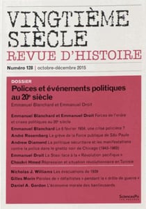 Revue vingtième siècle n.128 : polices et évènements politiques au 20e siècle