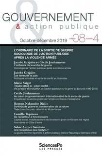 Revue gouvernement et action publique n.8/4