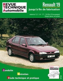 Renault 19 - moteurs essence 1.2-1.4-1.7-1.8, 8 et 16 soupapes, moteurs diesel, atmo. et turbo, jusq