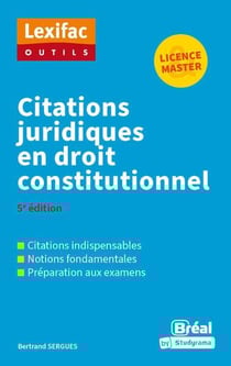 Citations juridiques en droit constitutionnel (5e édition)