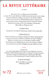 LA REVUE LITTERAIRE n.72