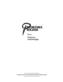Problèmes sociaux Tome 1 - théories et méthodologies