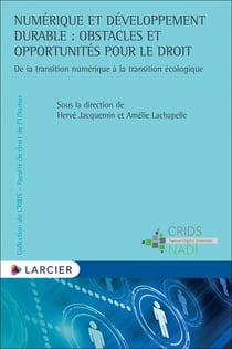 Numérique et développement durable : obstacles et opportunités pour le droit - de la transition numérique à la transition écologique