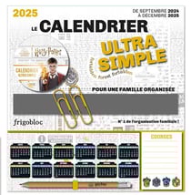 Frigobloc : Harry Potter : Le calendrier ultra simple pour une famille organisée (édition 2025)