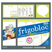 Frigobloc Hebdomadaire : Calendrier d'organisation familiale / semaine (édition 2026)