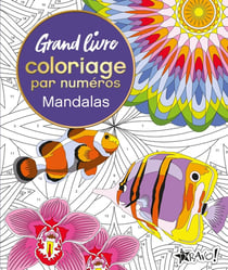Grand livre coloriage par numéros - Mandalas